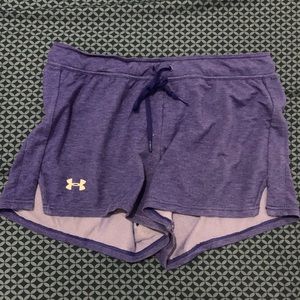 Purple under armour shorts